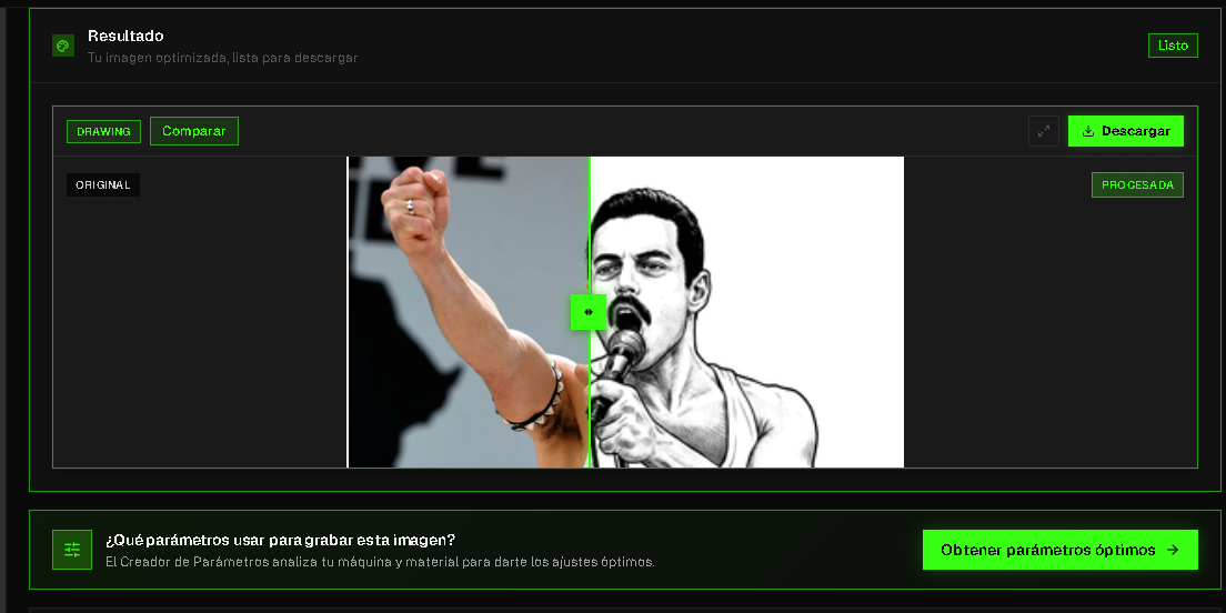 Gravo image optimizer — convert photos into engraving-ready files with optimized dithering and contrast
